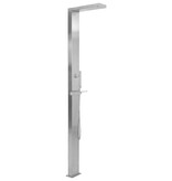 VidaXL Buitendouche vierkant roestvrij staal