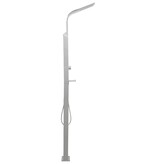 VidaXL Buitendouche gebogen roestvrij staal