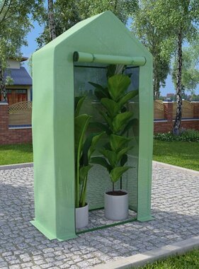 VidaXL Kas met stalen frame 0,5 m² 1x0,5x1,9 m