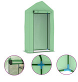 VidaXL Kas met stalen frame 0,5 m² 1x0,5x1,9 m