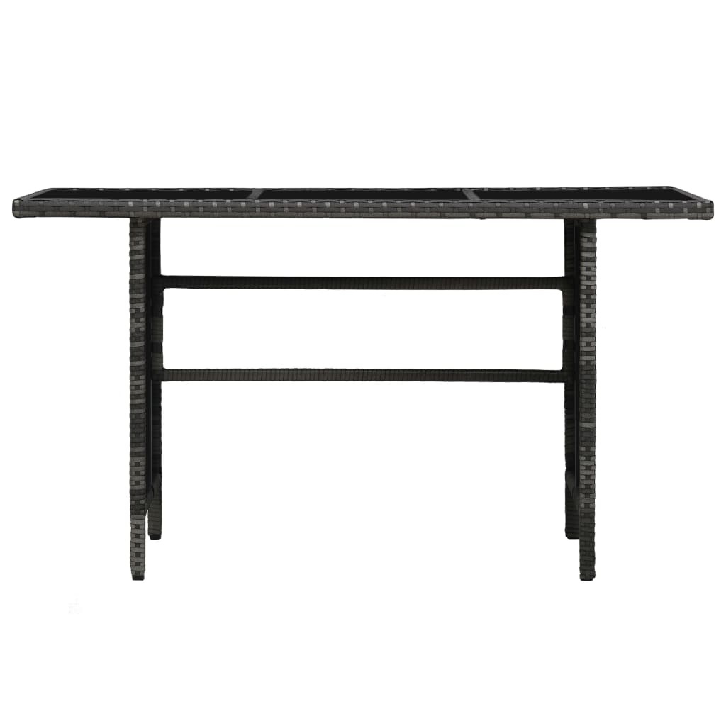 VidaXL 4-delige Loungeset met kussens poly rattan grijs