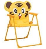 VidaXL 3-delige Bistroset voor kinderen met parasol geel