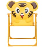 VidaXL 3-delige Bistroset voor kinderen met parasol geel