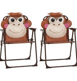 VidaXL 3-delige Bistroset voor kinderen met parasol bruin