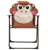 VidaXL 3-delige Bistroset voor kinderen met parasol bruin