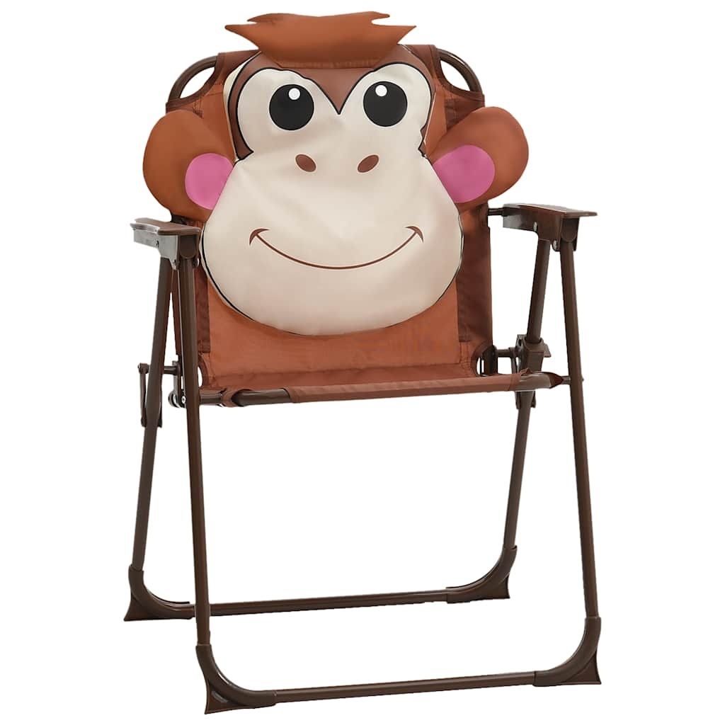 VidaXL 3-delige Bistroset voor kinderen met parasol bruin