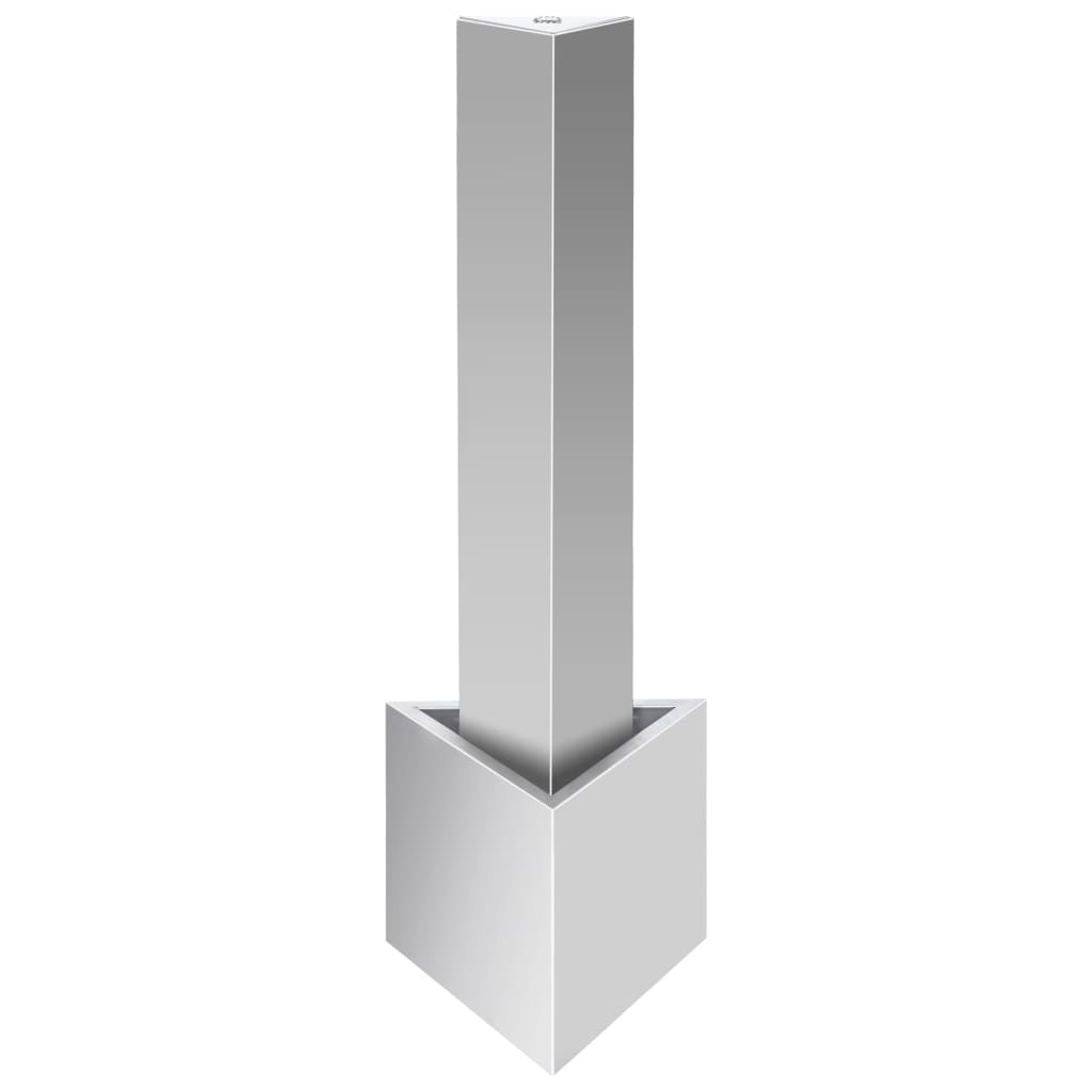 VidaXL Tuinfontein 37,7x32,6x110 cm roestvrij staal zilverkleurig