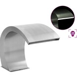 VidaXL Zwembadfontein met LED's 30x60x45 cm roestvrij staal