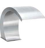 VidaXL Zwembadfontein met LED's 30x60x45 cm roestvrij staal