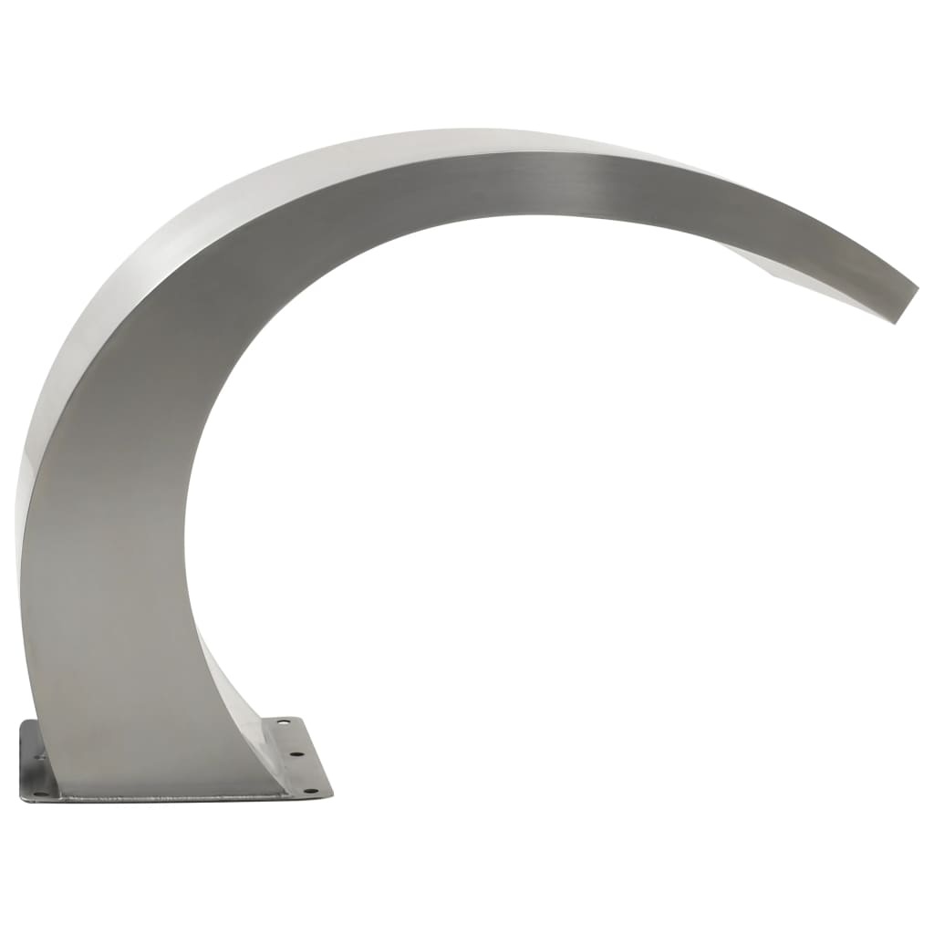 VidaXL Zwembadfontein met LED's 30x60x45 cm roestvrij staal