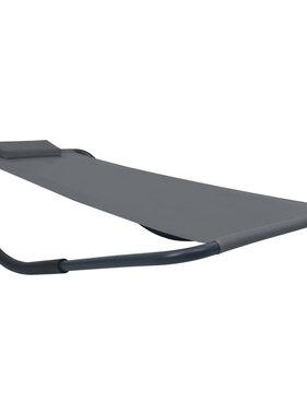 VidaXL Tuinbed 200x90 cm staal grijs