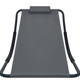 VidaXL Tuinbed 200x90 cm staal grijs