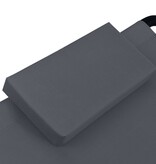 VidaXL Tuinbed 200x90 cm staal grijs