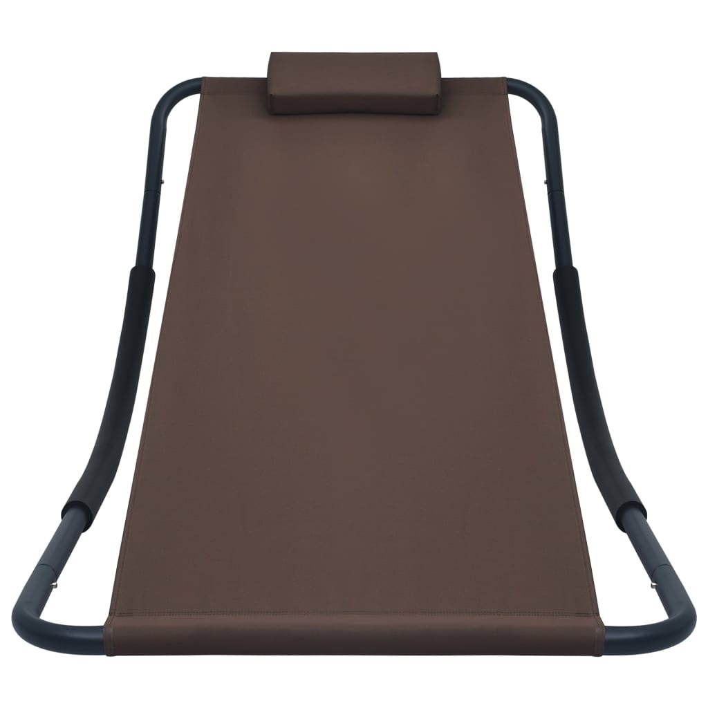 VidaXL Tuinbed 200x90 cm staal bruin