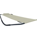 VidaXL Tuinbed 200x90 cm staal crème