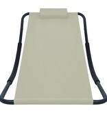 VidaXL Tuinbed 200x90 cm staal crème