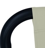 VidaXL Tuinbed 200x90 cm staal crème