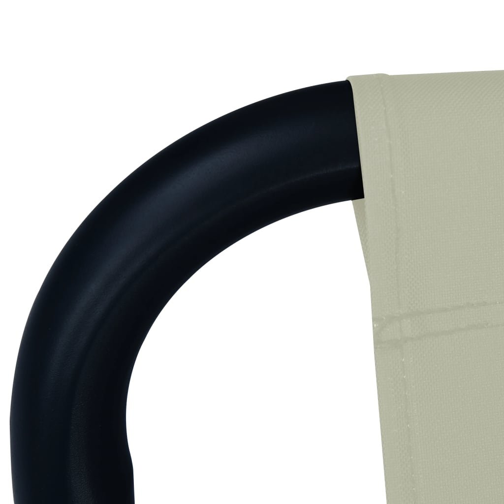 VidaXL Tuinbed 200x90 cm staal crème