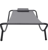 VidaXL Tuinbed 200x90 cm staal grijs