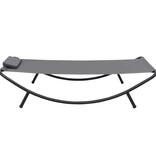 VidaXL Tuinbed 200x90 cm staal grijs