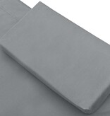 VidaXL Tuinbed 200x90 cm staal grijs