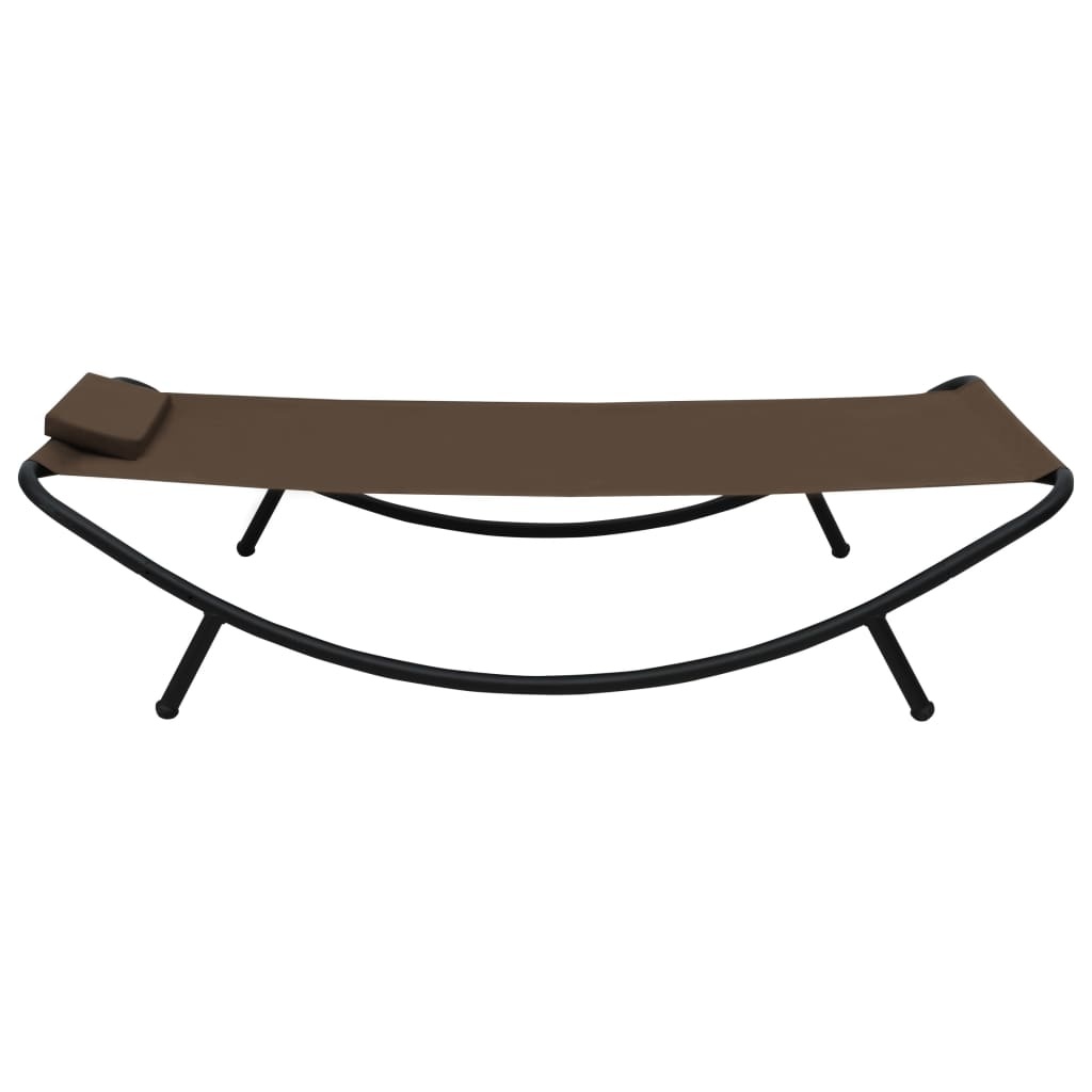 VidaXL Tuinbed 200x90 cm staal bruin