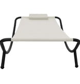 VidaXL Tuinbed 200x90 cm staal crème