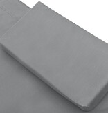 VidaXL Loungebed stof antraciet