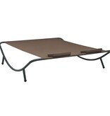 VidaXL Loungebed stof bruin