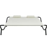 VidaXL Loungebed stof crème