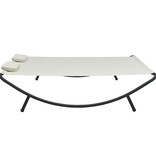 VidaXL Loungebed stof crème