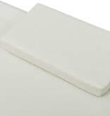 VidaXL Loungebed met luifel en kussens crèmewit