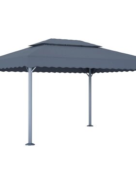 VidaXL Prieel 400x300 cm aluminium antraciet