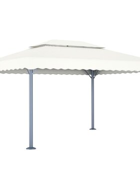 VidaXL Prieel 400x300 cm aluminium crème