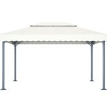 VidaXL Prieel 400x300 cm aluminium crème