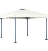 VidaXL Prieel 300x300 cm aluminium crème