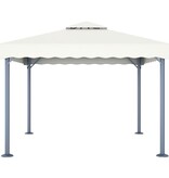 VidaXL Prieel 300x300 cm aluminium crème