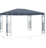 VidaXL Prieel 400x300 cm antraciet