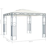 VidaXL Prieel 300x300 cm crème