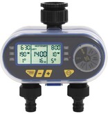 VidaXL Watertimer met dubbele uitgang automatisch digitaal