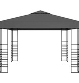 VidaXL Tuinpaviljoen 3x3 m antraciet