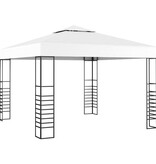 VidaXL Tuinpaviljoen 3x3 m wit