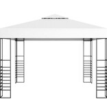 VidaXL Tuinpaviljoen 3x3 m wit