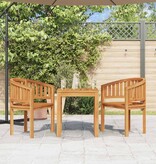 VidaXL Bananenstoelen 2 st massief teakhout