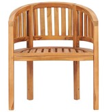 VidaXL Bananenstoel massief teakhout