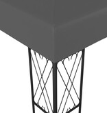 VidaXL Prieel 3x6 m stof antraciet