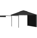 VidaXL Prieel met uitschuifbare daken 180 g/m² 3x3x2,75 m antraciet