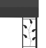 VidaXL Wandprieel 6x3x2,5 m antraciet