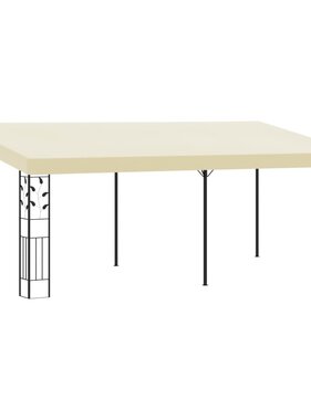 VidaXL Wandprieel 6x3x2,5 m crème