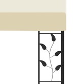 VidaXL Wandprieel 6x3x2,5 m crème